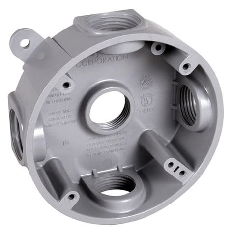 round junction box attachment bracket|junction box with outlet.